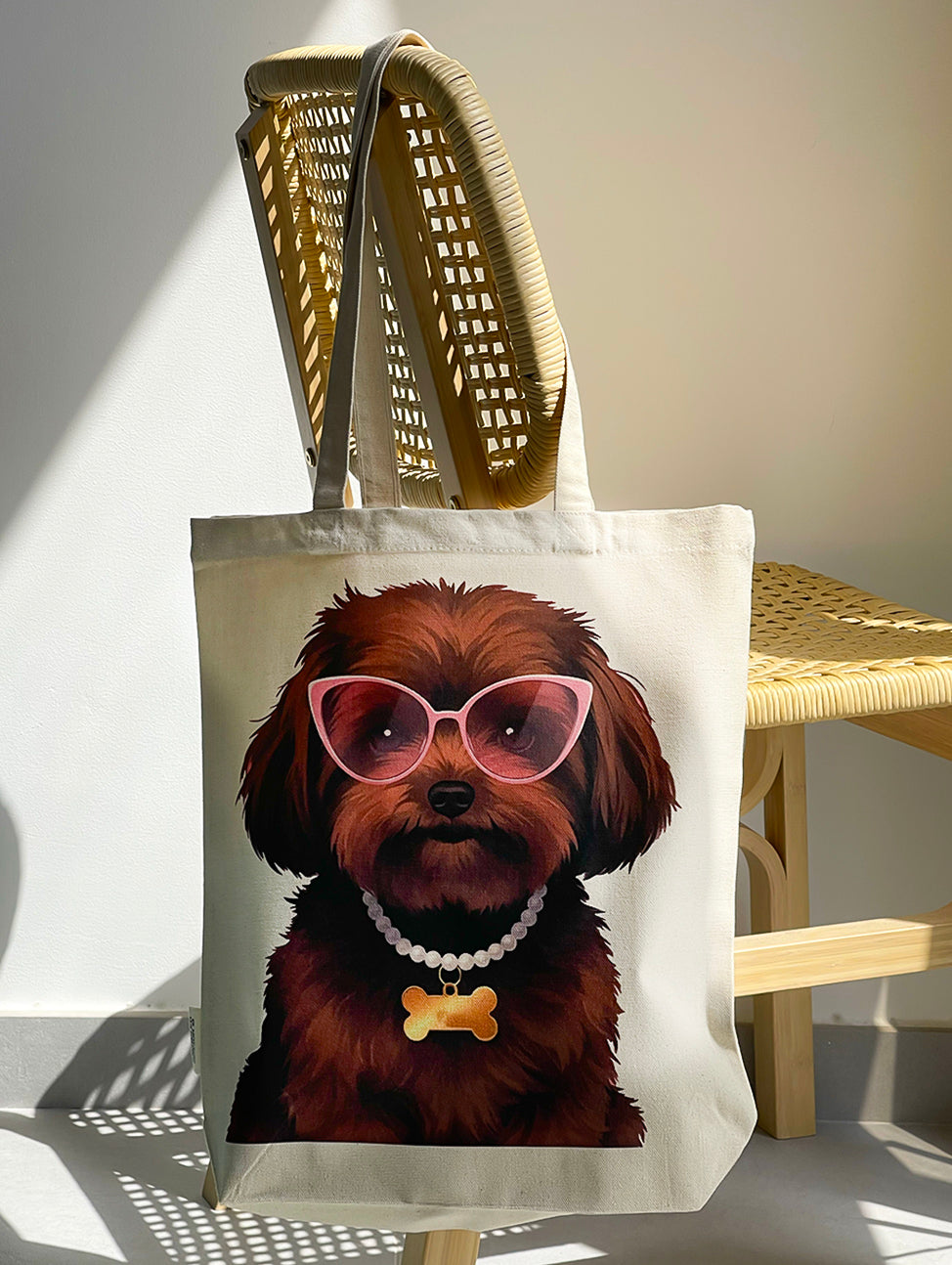 Dog Print Tote Bag