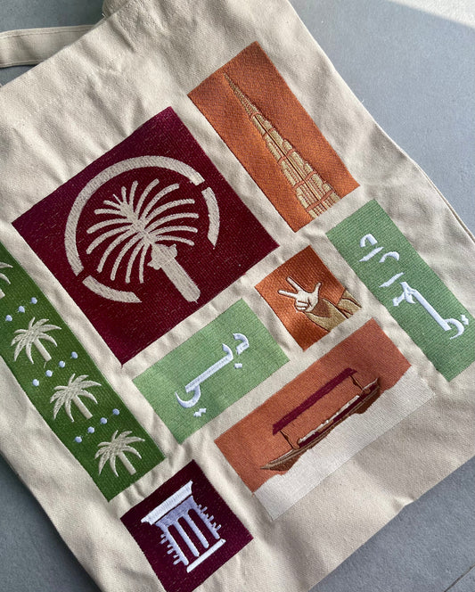 Embroidery Tote Bag “Dubai”